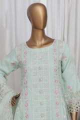 Bin Saeed Stitched 3 Piece Luxury Emb Frock Collection'2025-RTS-2297-Green