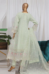 Bin Saeed Stitched 3 Piece Luxury Emb Frock Collection'2025-RTS-2298-Pista