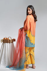 The Affordables By Mariam Malik Stitched 3 Piece Digital Printed Lawn Collection'2025-Amber