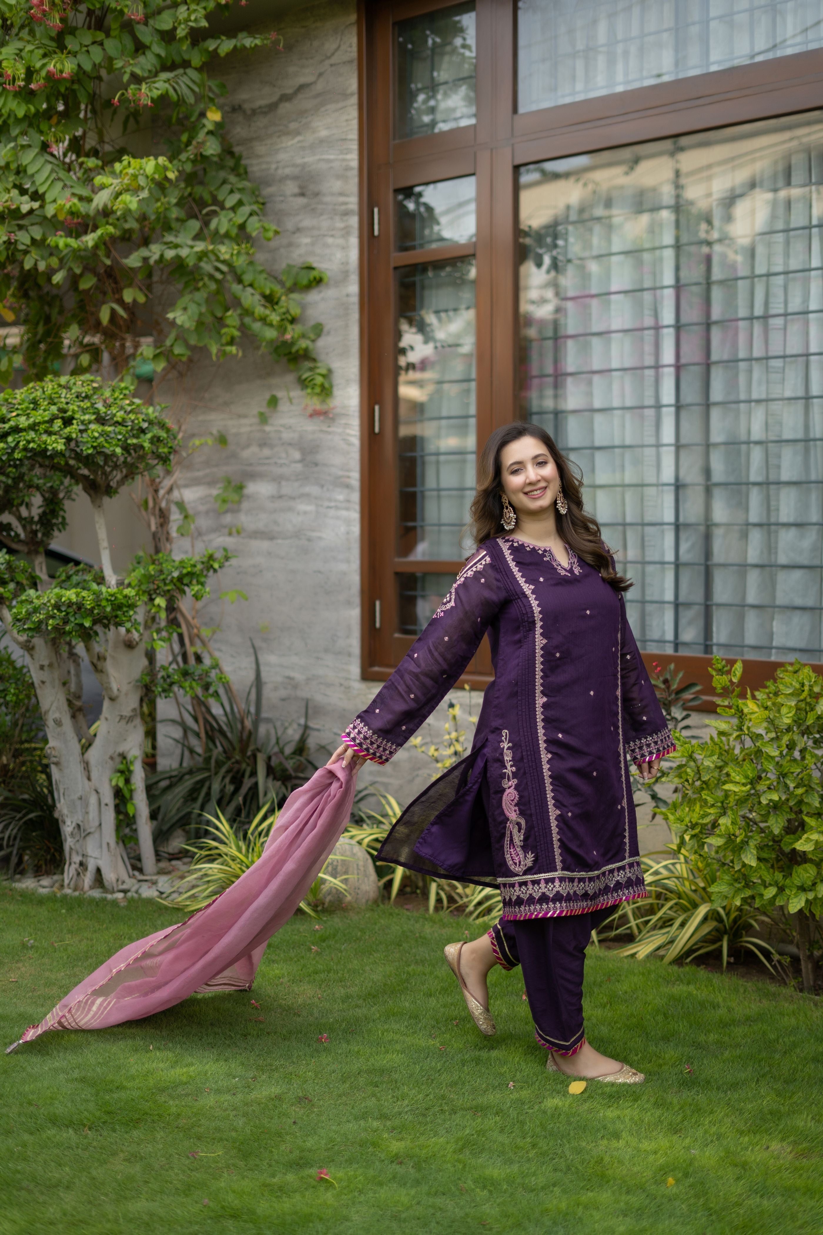 Omal By Komal Stitched 3 Piece Formals Collection'2025-ZIMAL (3 Pc)