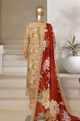 Signature By Sada Bahar Stitched 3 Piece Festive Emb Lawn Vol-02 Collection'2025-PD-234-FAWN