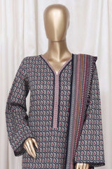 Bin Saeed Stitched 3 Piece Printed Cotton Vol-01 Collection'2025-WC-2367-Blue