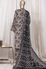 Bin Saeed Stitched 3 Piece Printed Cotton Vol-01 Collection'2025-WC-2372-Grey
