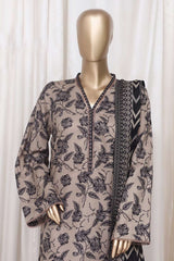 Bin Saeed Stitched 3 Piece Printed Cotton Vol-01 Collection'2025-WC-2372-Grey