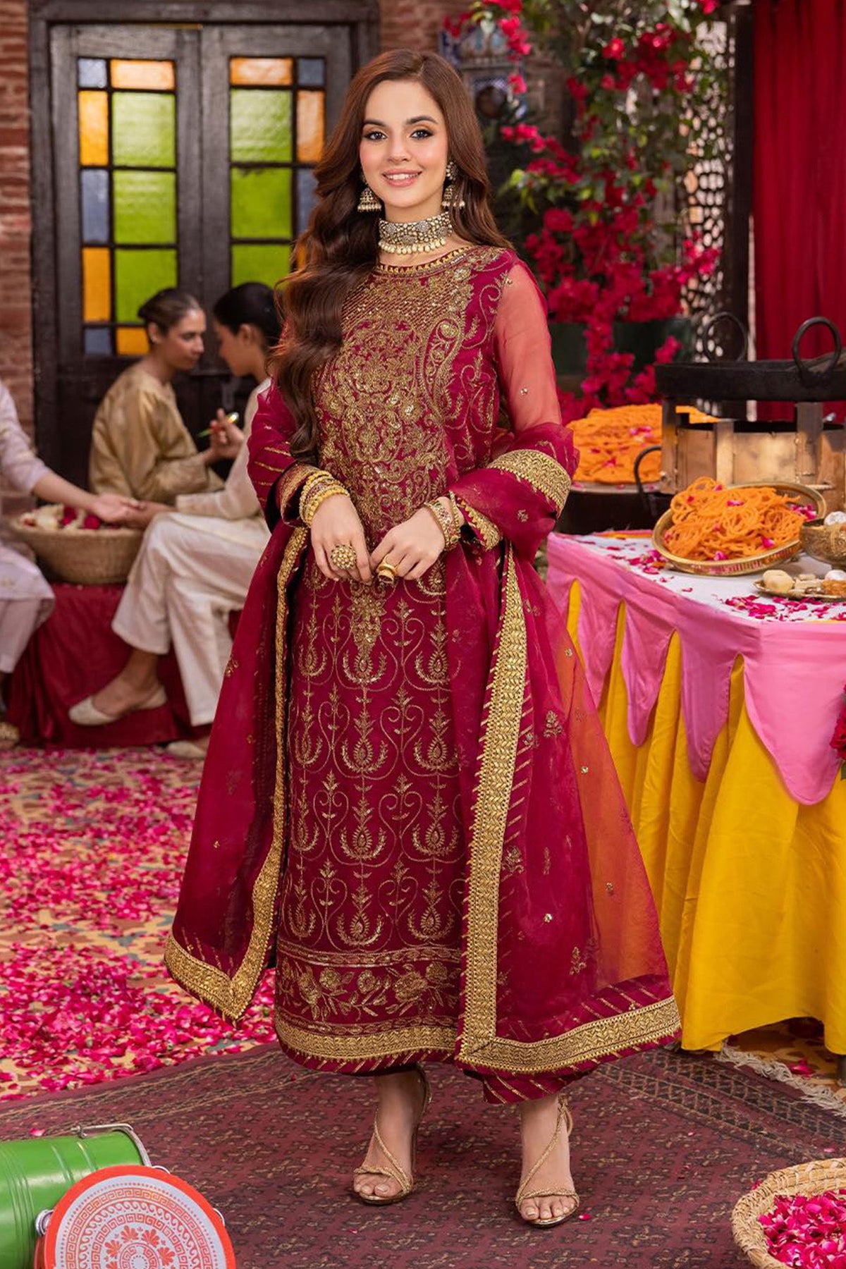 Pyaar Diyan Gallan By Asim Jofa Unstitched 3 Piece Luxury Formals Collection'2024-AJEM-23