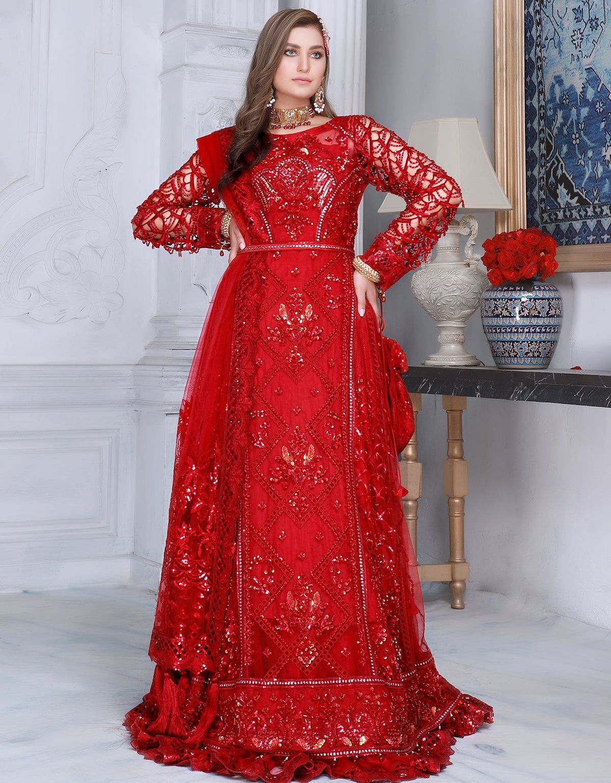 Mahermah By Emaan Adeel Unstitched 3 Piece Formals Collection'2024-MB-01