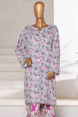 Bin Saeed Stitched 2 Piece Co Ords Cotton Collection'2025-WC-2404-Purple