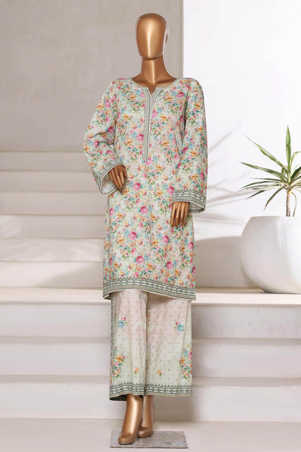 Bin Saeed Stitched 2 Piece Co Ords Cotton Collection'2025-WC-2407-Multi