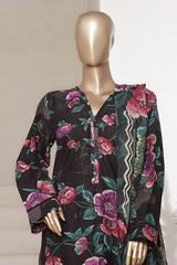 Sada Bahar Stitched 3 Piece Printed Cambric Vol-01 Collection'2025-245-BLACK