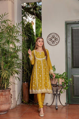 Panache Apparel Stitched Winter Collection-Basanti
