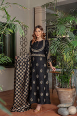 Panache Apparel Stitched Frock Collection-Dhanak