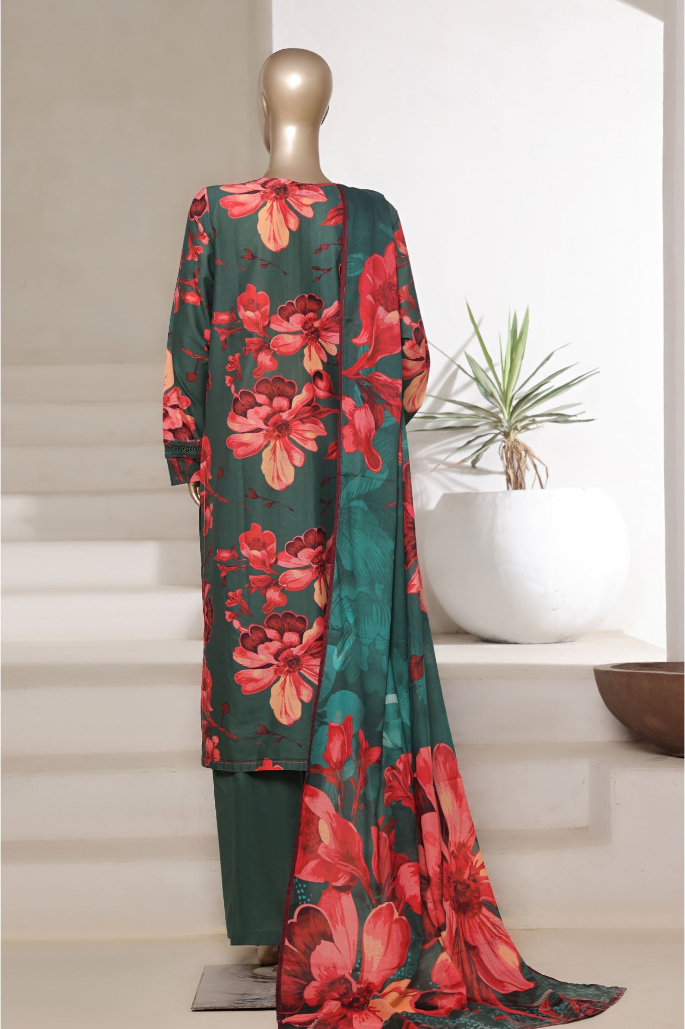 Sada Bahar Stitched 3 Piece Printed Cambric Vol-01 Collection'2025-249-GREEN