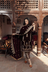 Panache Apparel Stitched Velvet Collection-Kiran