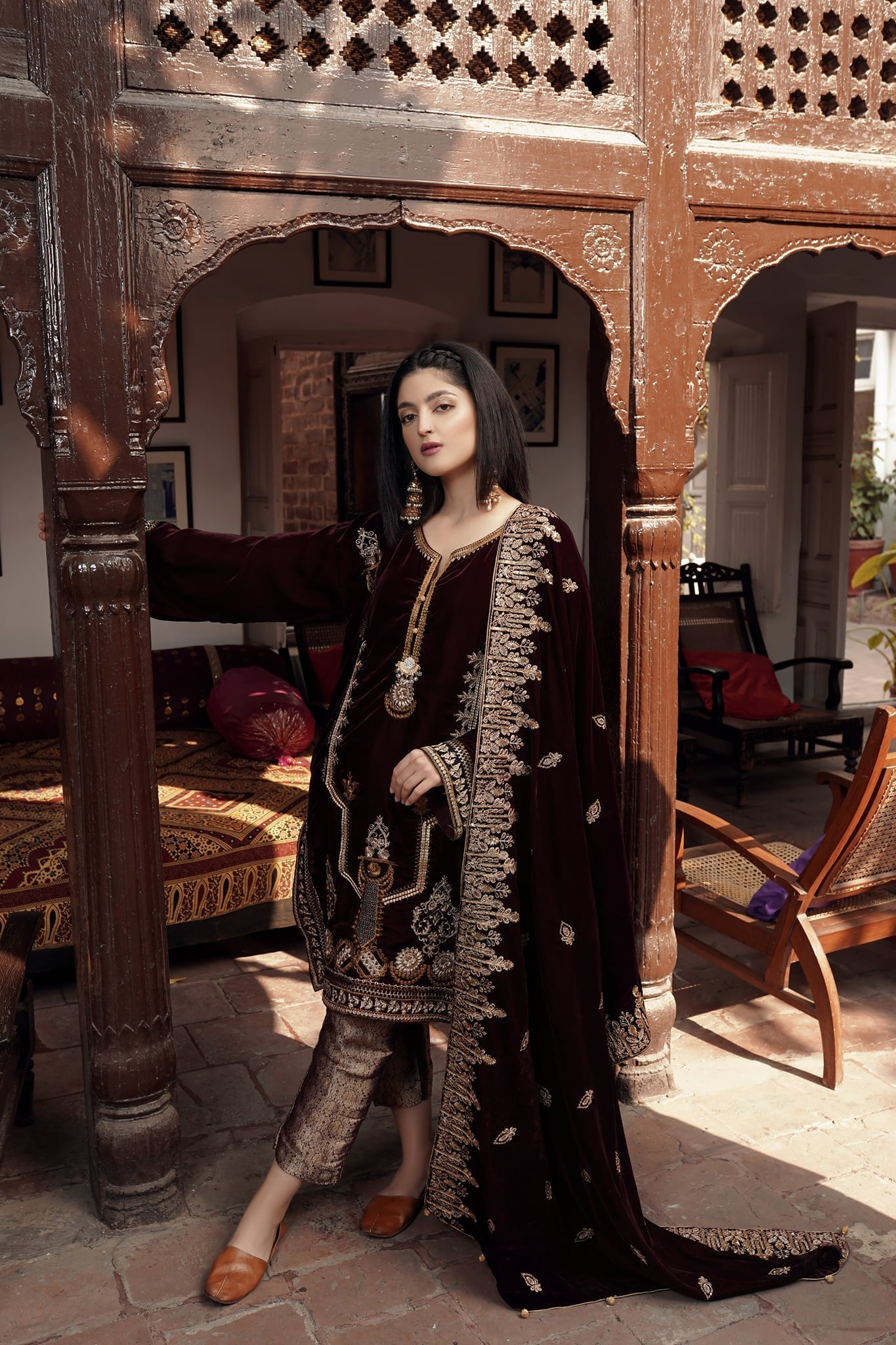 Panache Apparel Stitched Velvet Collection-Kiran