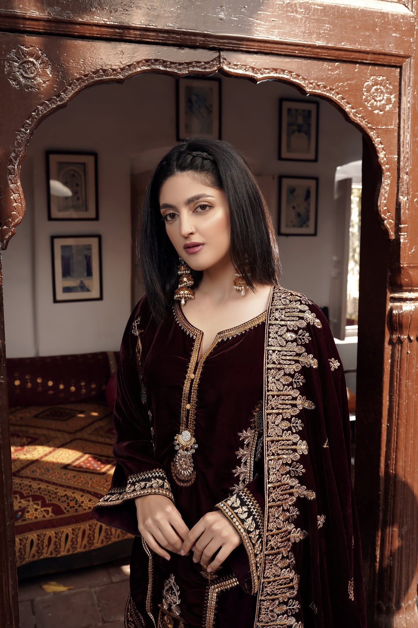 Panache Apparel Stitched Velvet Collection-Kiran
