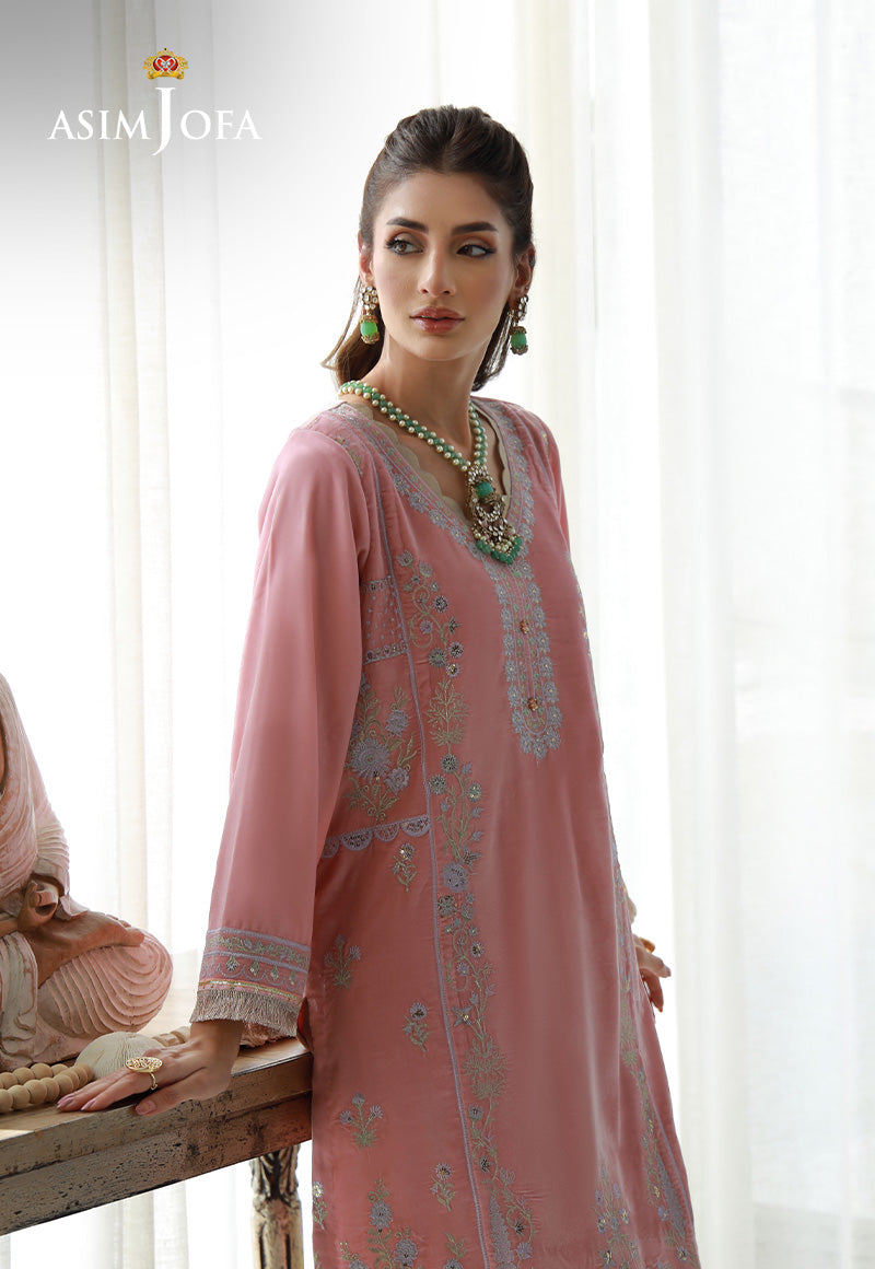Asim Jofa Velvet Pret 24 Ajvg-12 Embroidered Velvet Stitched 2Pc