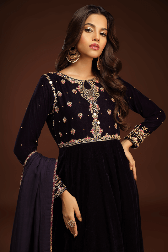 Bagh E Makhmal By Zaaviay Stitched Helena (Three Piece)