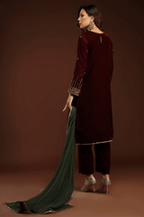 Bagh E Makhmal By Zaaviay Stitched Inza (Three Piece)