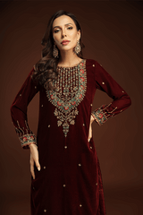 Bagh E Makhmal By Zaaviay Stitched Inza (Three Piece)