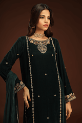Bagh E Makhmal By Zaaviay Stitched Ilhaam (Three Piece)