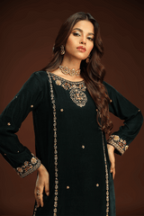 Bagh E Makhmal By Zaaviay Stitched Ilhaam (Three Piece)