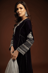 Bagh E Makhmal By Zaaviay Stitched Halima (Three Piece)