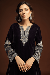 Bagh E Makhmal By Zaaviay Stitched Halima (Three Piece)