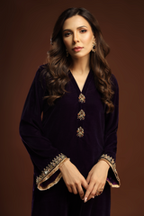 Bagh E Makhmal By Zaaviay Stitched Aiza (Three Piece)