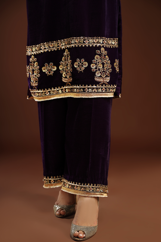 Bagh E Makhmal By Zaaviay Stitched Aiza (Three Piece)