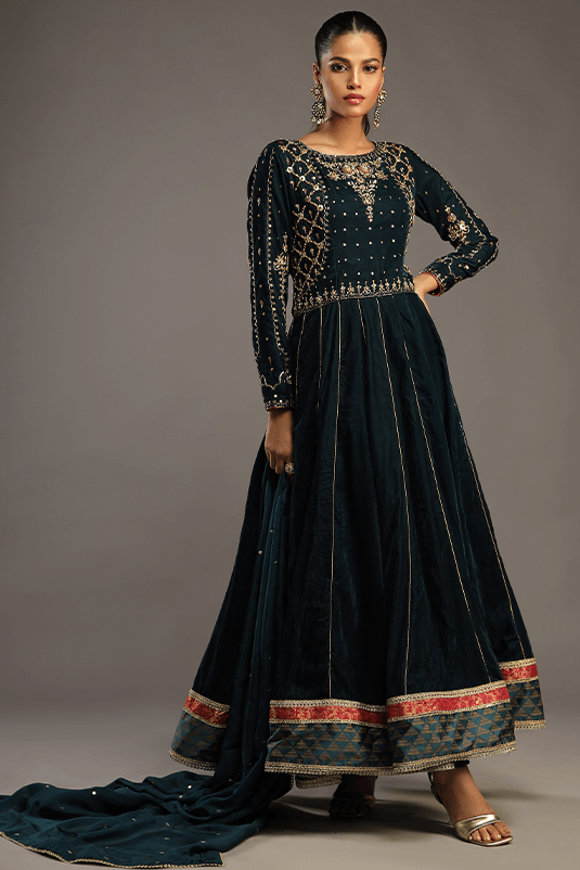Bagh E Makhmal By Zaaviay Stitched Sibel A (Three Piece)