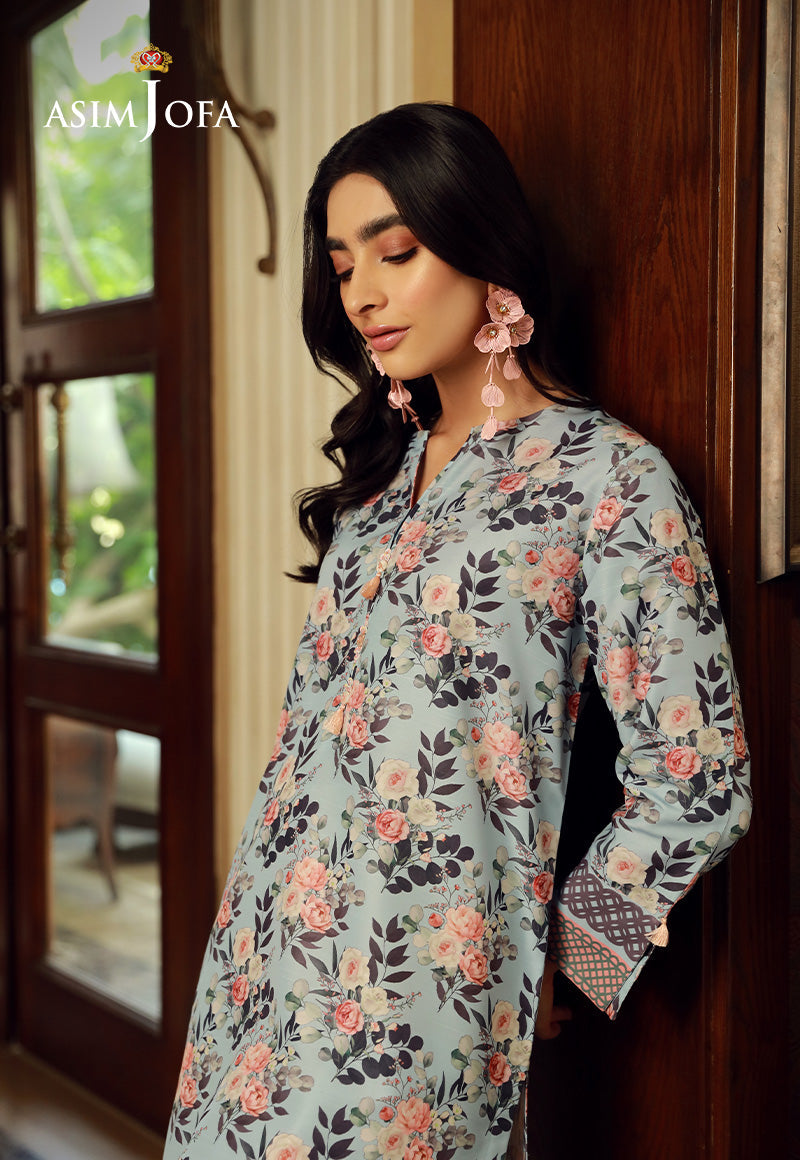 Asim Jofa Silk Symphony Ajss-06 Printed Raw Silk 1Pc