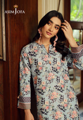 Asim Jofa Silk Symphony Ajss-06 Printed Raw Silk 1Pc