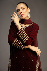 Bagh E Makhmal By Zaaviay Stitched Gulizaar (Three Piece)