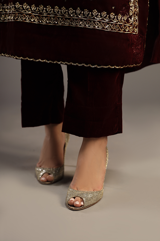 Bagh E Makhmal By Zaaviay Stitched Gulizaar (Three Piece)
