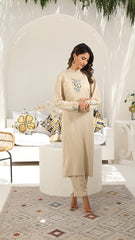 Signature By Najia Zia Stitched 2 Piece Lawn Collection'2025-SAND