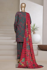 Sada Bahar Stitched 3 Piece Printed Cotton With Farshi Shalwar Vol-02 Collection'2025-FS-270-Atishi