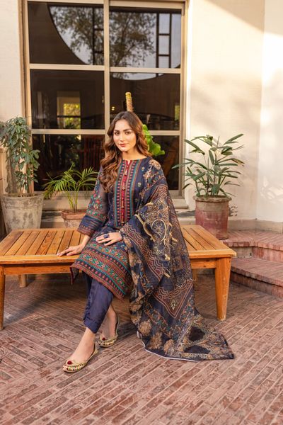 Panache Apparel Stitched Luxury Collection-bluebell