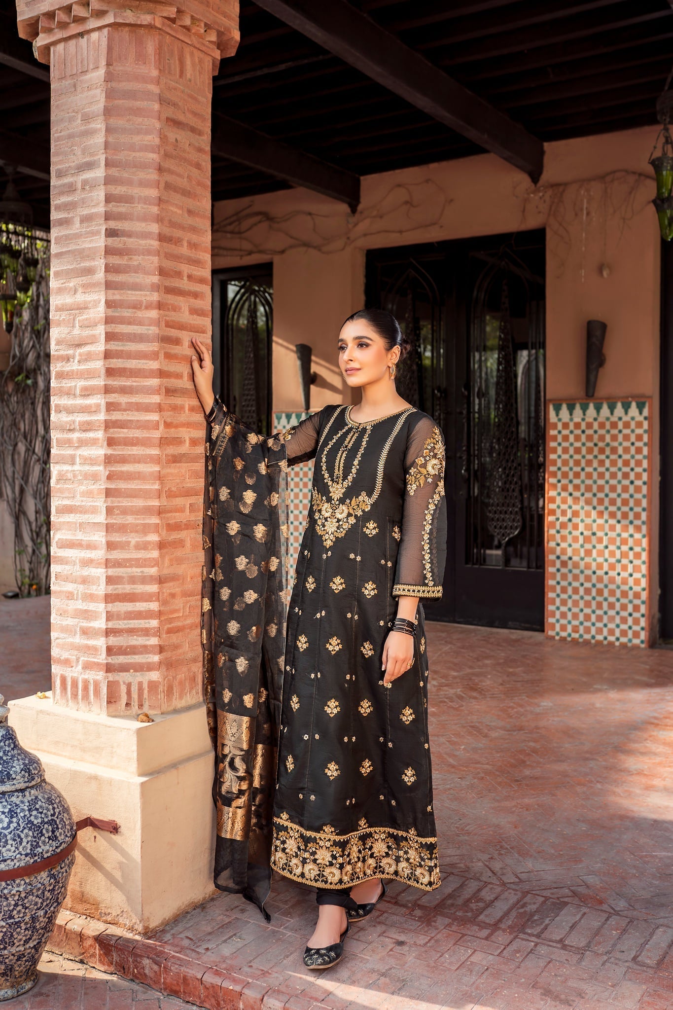 Panache Apparel Stitched Frock Collection-Roshanay