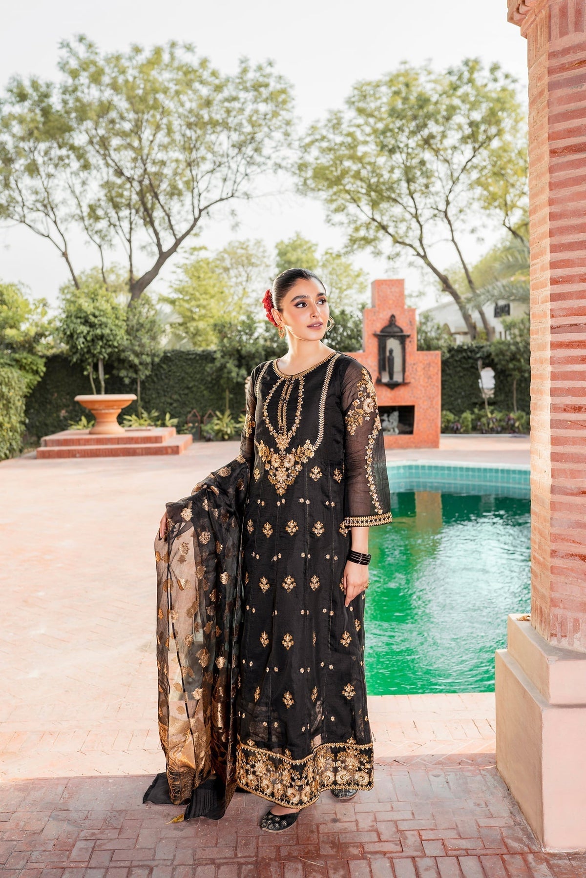 Panache Apparel Stitched Frock Collection-Roshanay