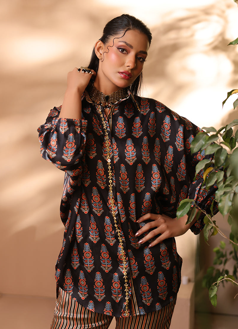 Zlooms 2 Pc Silk Formal Co-Ord Set - ZL25-C06-04