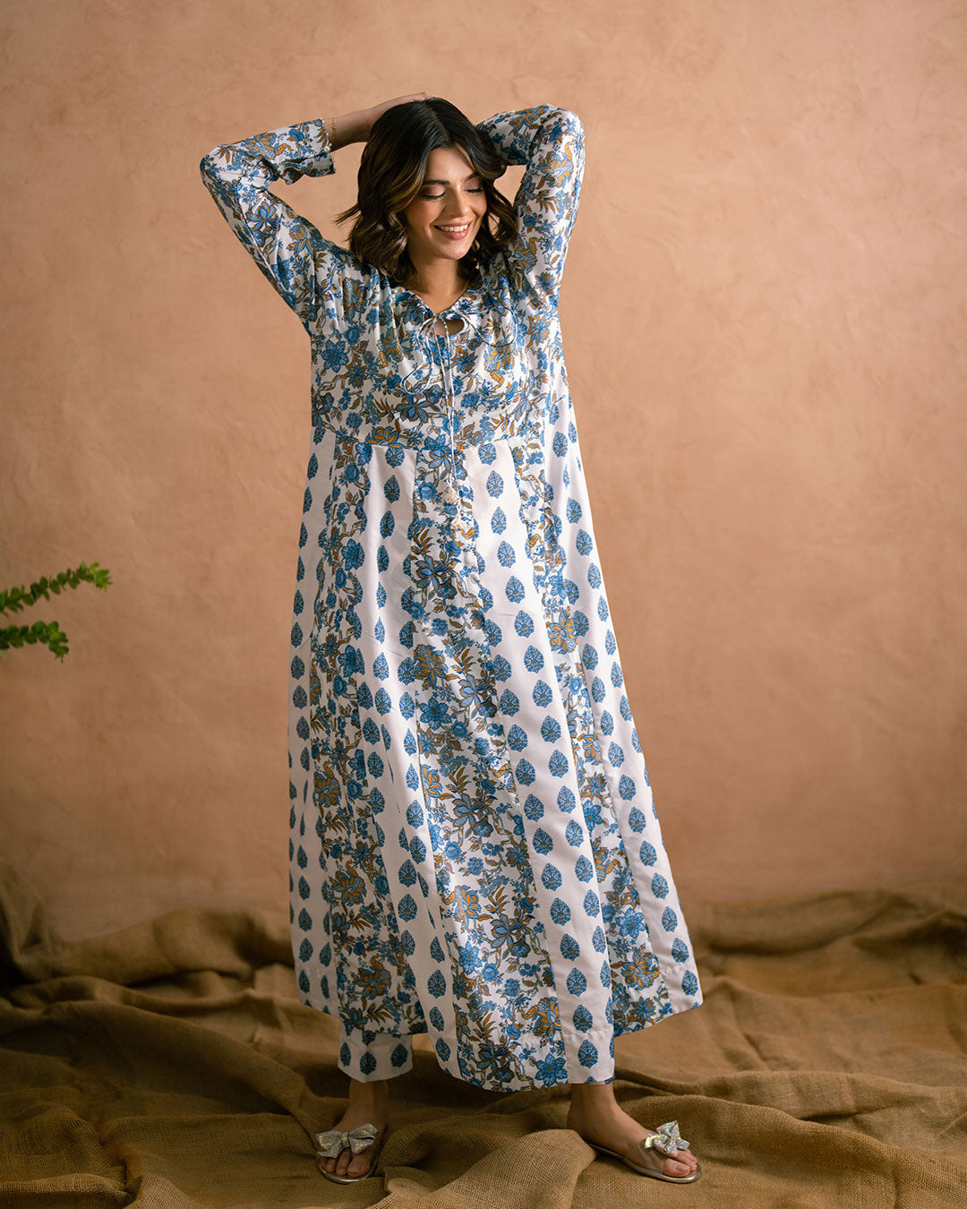 Ayla Studio Stitched PRINTED ESSENTIAL 1PC - Blue Bliss