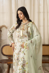 Senora By Humdum Unstitched  3 Piece Emb Printed Lawn Collection'2025-D-09