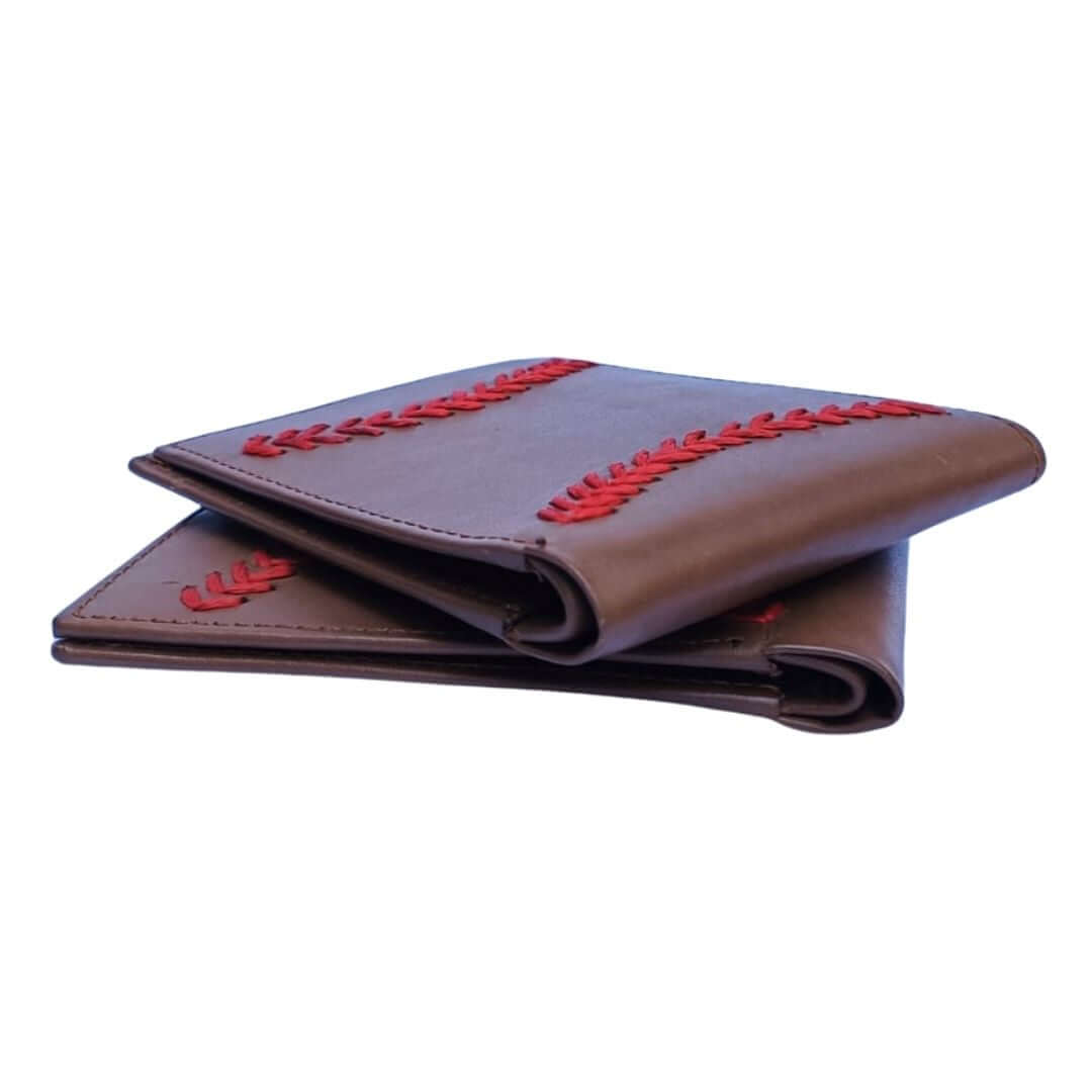 Bag X Leather Wallet Baseball Hand Embroidery