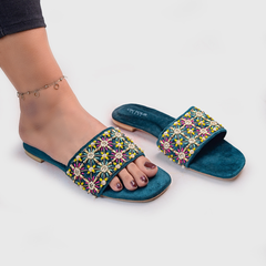 On Your Feets Sliders-Ruby Gold Slipper
