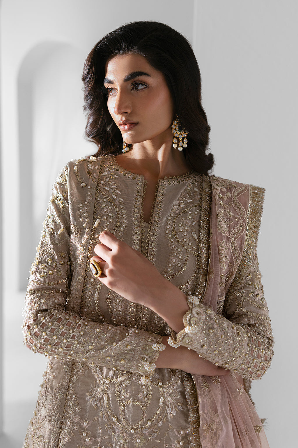 Zarposh Unstitched 3 Piece Formals Collection-Ember