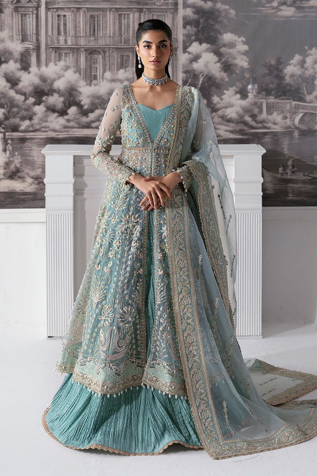Zarposh Unstitched 3 Piece Formals Collection-Velour