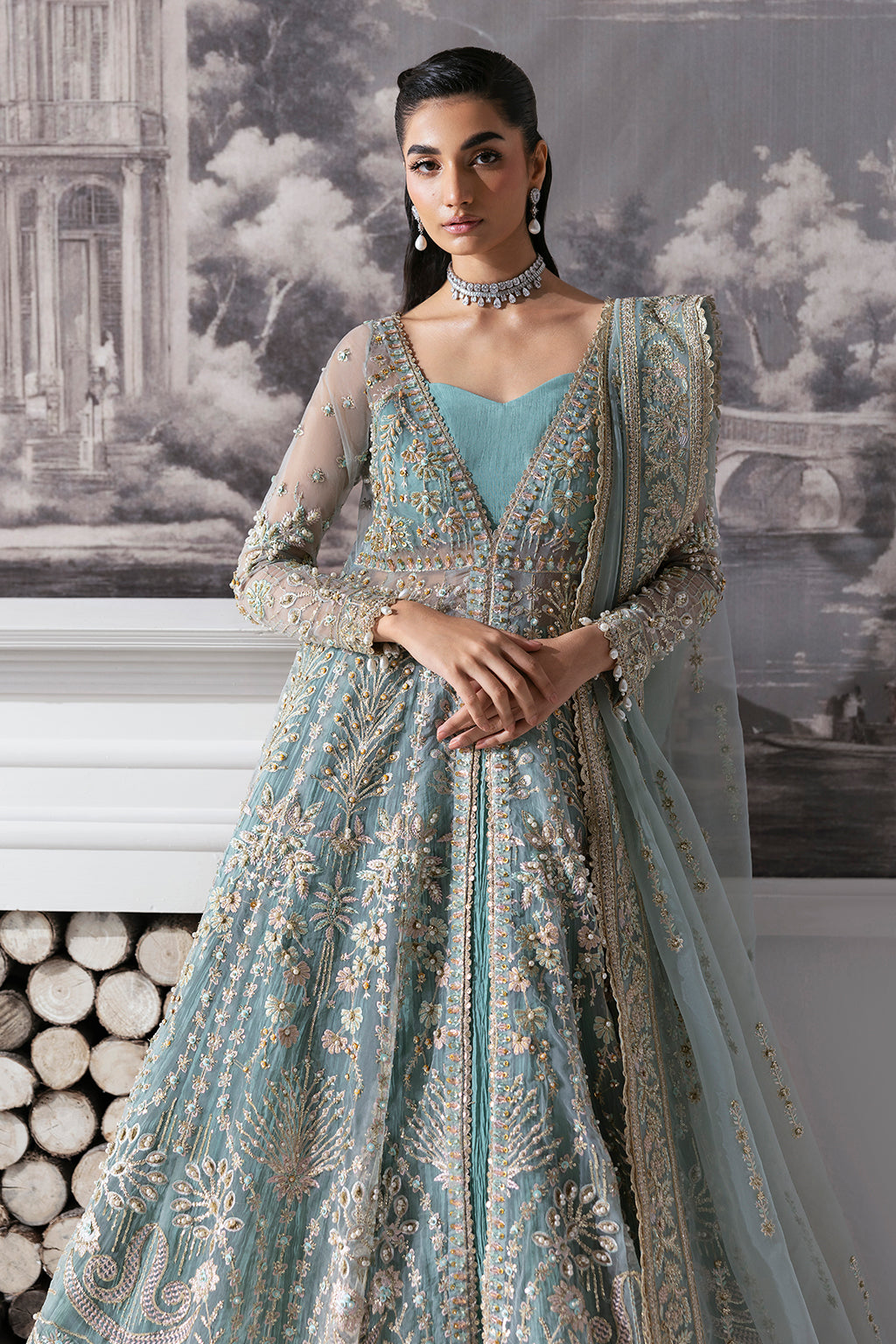 Zarposh Unstitched 3 Piece Formals Collection-Velour