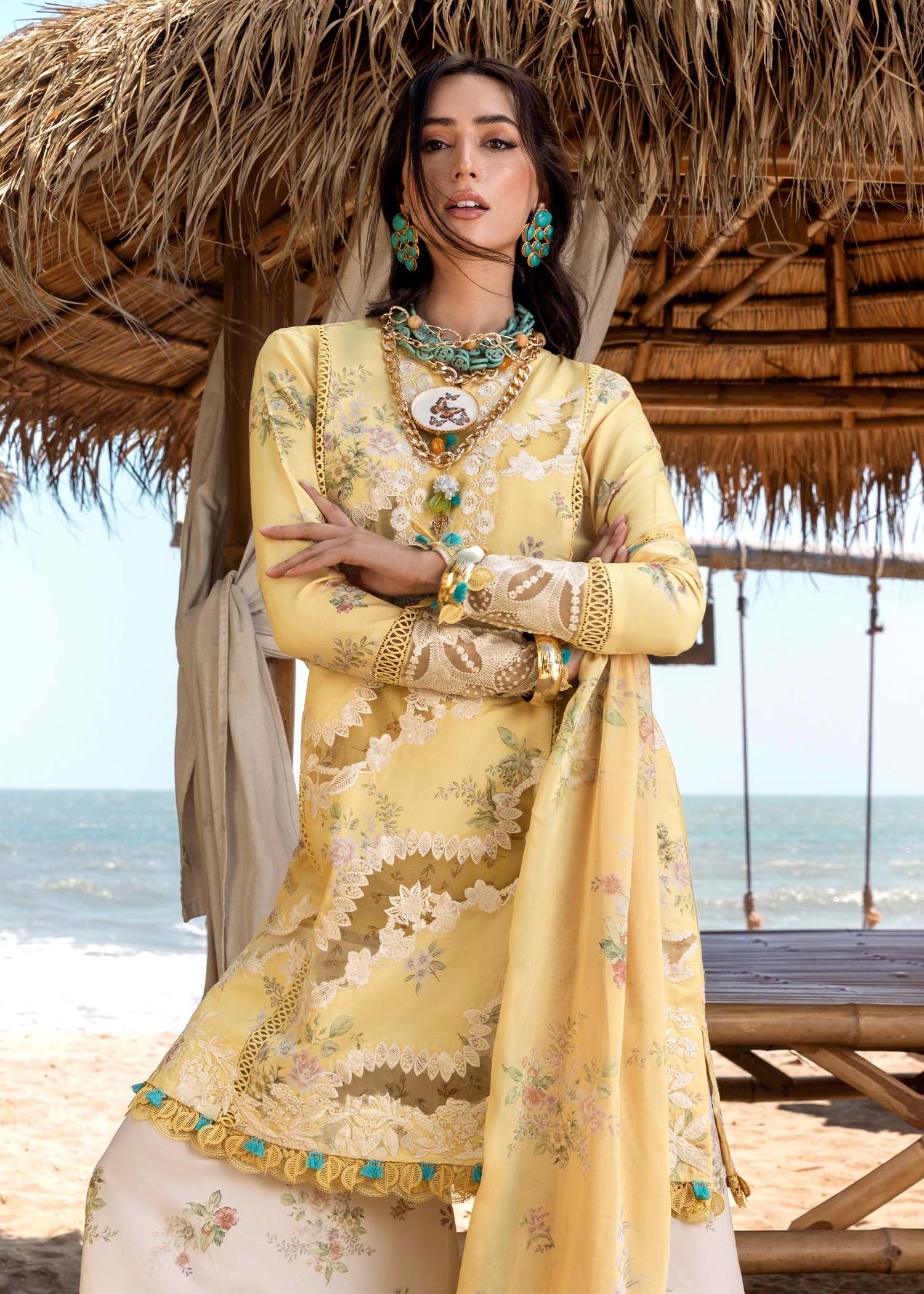 Saira Shakira Unstitched 3 Piece Luxury Lawn Collection'2025-SERENA-A
