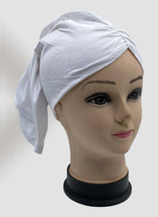Hijab Ul Hareem White Side Parting Hijab Cap Stone