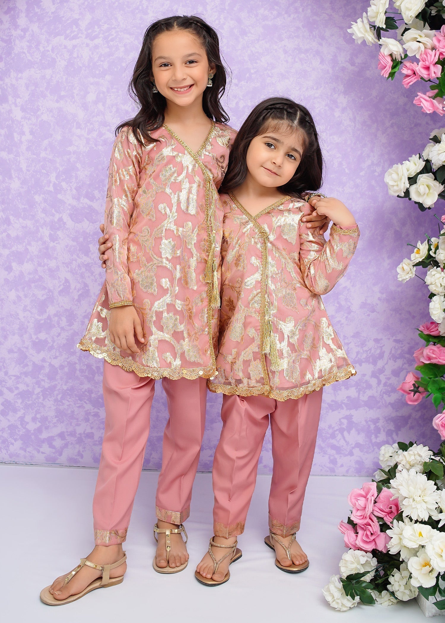 Modest Stitched 2 Piece Festive Formals Kids Collection'2025-Hoor